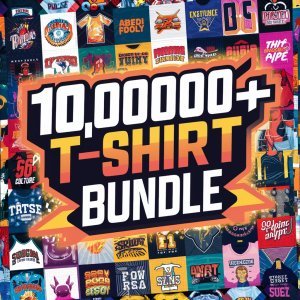 10,00,000 The Ultimate T-Shirt Design Vault in Unique Designs